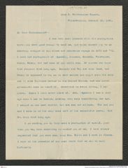 Nachlass Franz Steindachner, Brief von William White an Franz Steindachner (15.01.1901), Inv.Nr. 592.01, Seite 1